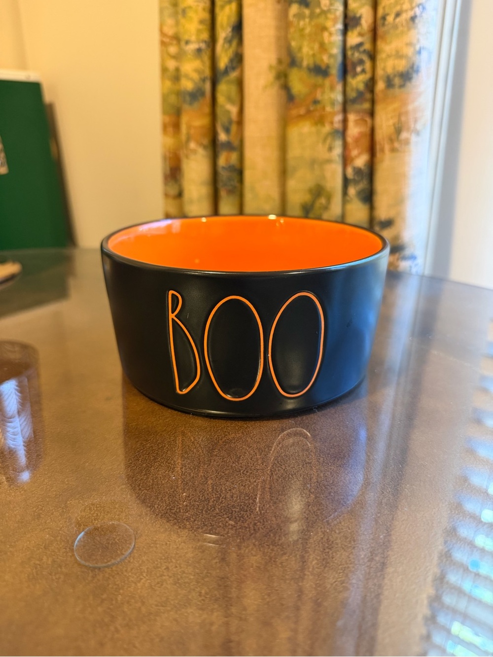 Rae Dunn “Boo” Halloween Ceramic Dog Bowl